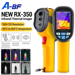 A-BF RX-350 Thermal Imager 80*60 Pixels Infrared Thermal Imaging Camera -20°C~400°C Temperature Detect Floor Heating Repair