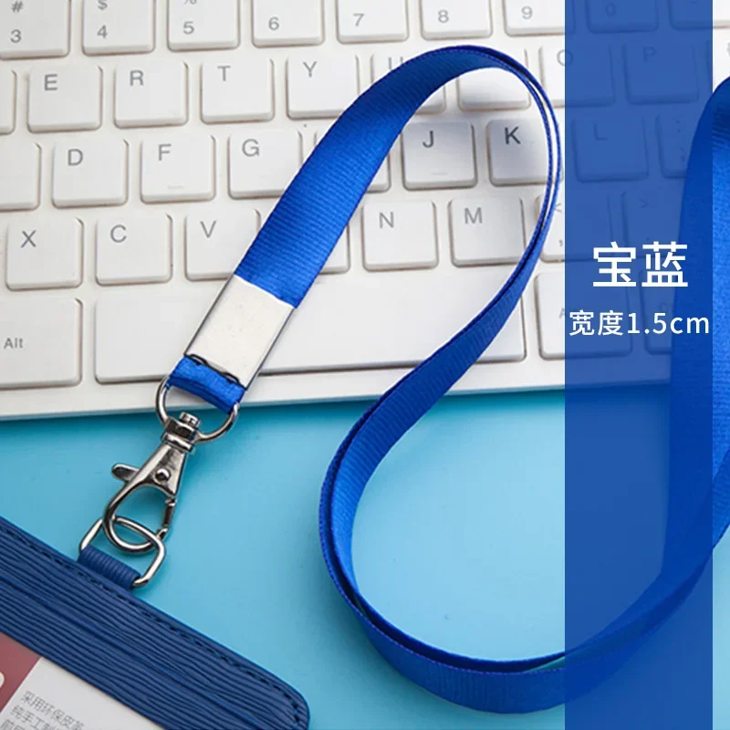 

1PC Work Identity Badge Lanyard Work Card Holders with Rope Student Plastic Card Holder Employee Name ID Card Cover Lanyard