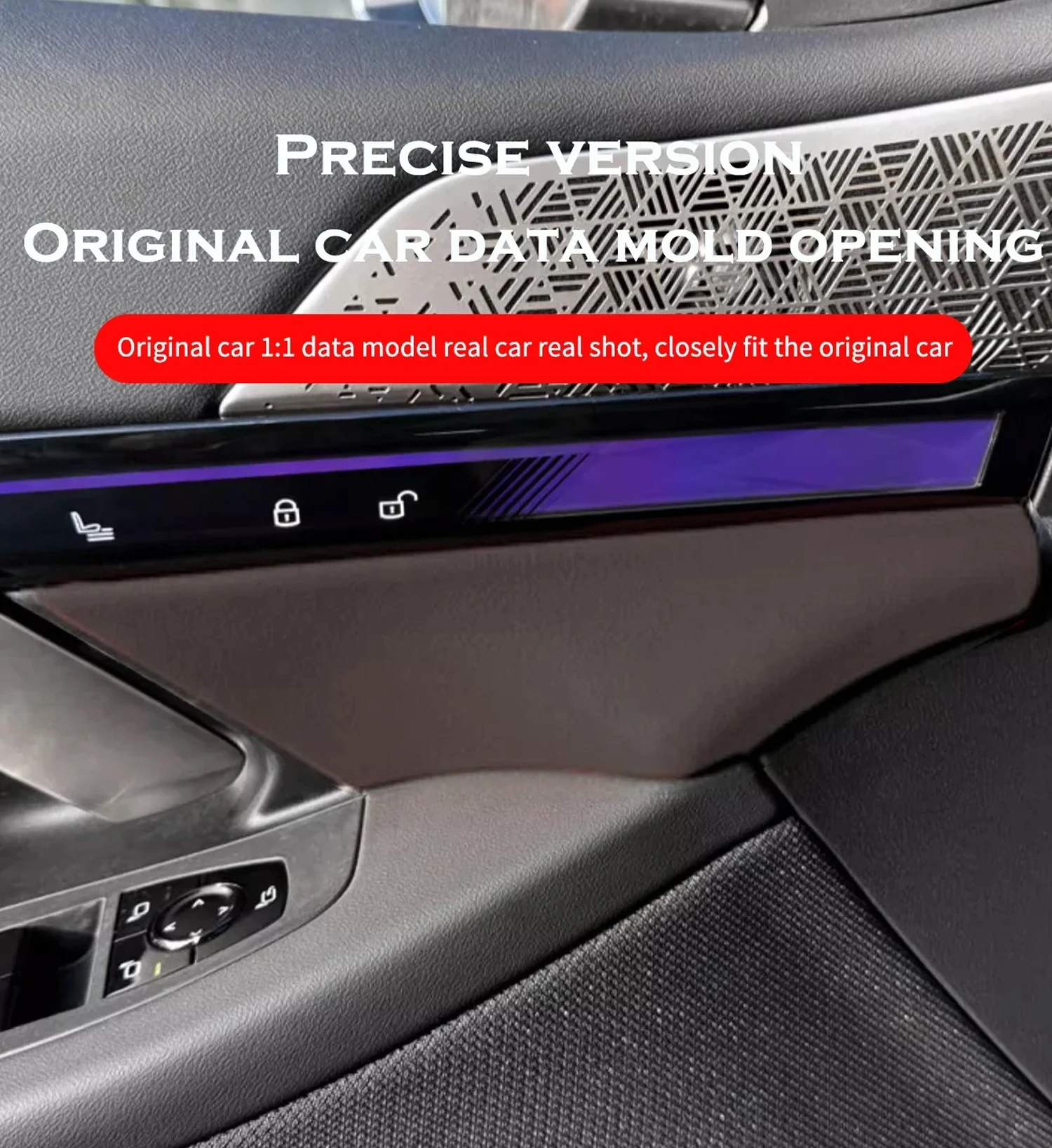 For BMW 5 Series i5G60 2024-2025 Dark coffee leather Center Control Around Trim Molding Stickers Interior Decoration Accessories