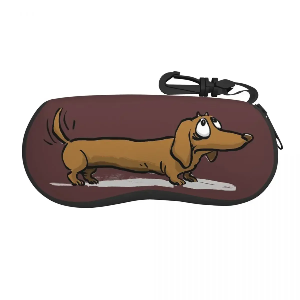 Dackel Dog Glasses Case Portable Accessories Dachshund Wiener Sausage Doxie Sunglasses Protector Charming Eye Contacts