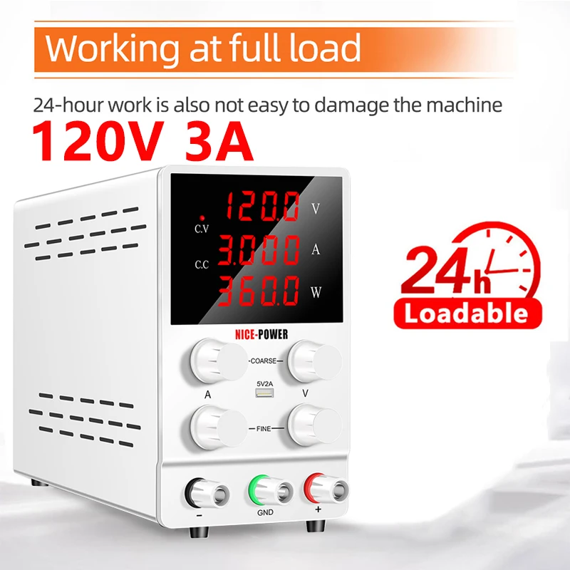 30V 10A DC Voeding Verstelbare Digitale Display Laboratorium Voeding Spanningsregelaar 60V 120V Onderhoud Snelle verzending
