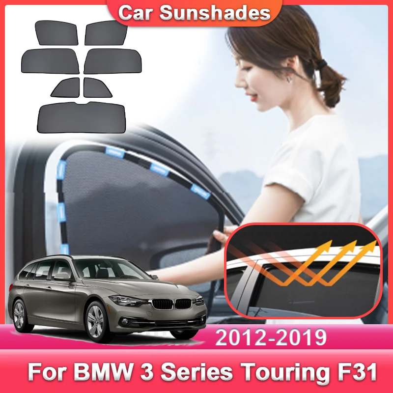 

Car Mesh Sunshade For BMW 3 Series Touring F31 Accessories 2012~2019 Wagon Car Curtain Sunshade Light blocking Curtains Privacy