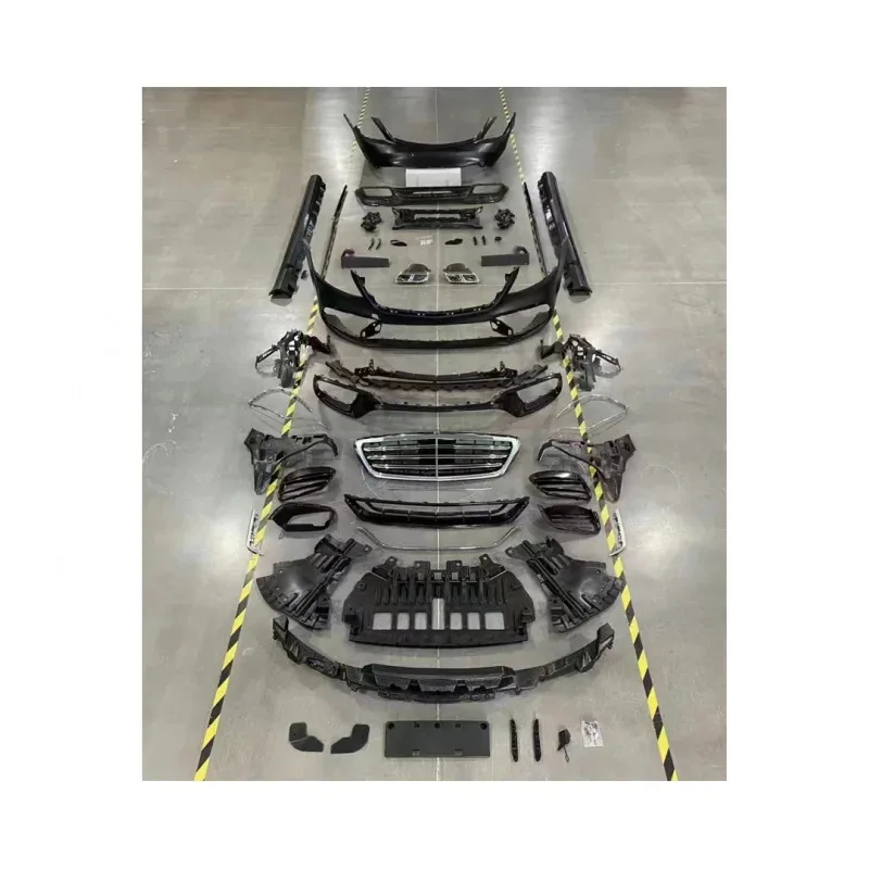 Car Parts S63 AMG W222 Bodykit Front Rear Bumper for Mercedes W222 Benz S Class 2014-2020 W222 Body Kit Grille Gril