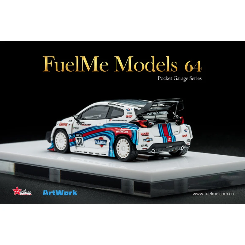 Fuelme In Stock 1:64 GR Pandem Yaris Resin Diorama Car Model Collection Miniature Carros Toys