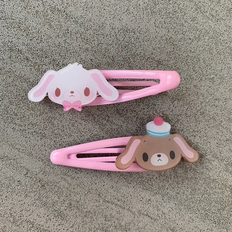 مشابك شعر لطيفة على شكل أرنب السكر، دبابيس شعر على شكل أرنب كرتوني، أغطية رأس، إكسسوارات شعر كاواي للفتيات والنساء