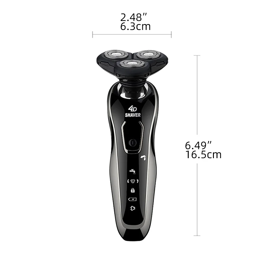 Professional men's electric shaver, with smooth and comfortable shaving time, suitable for facial trimming and cleaning image 2