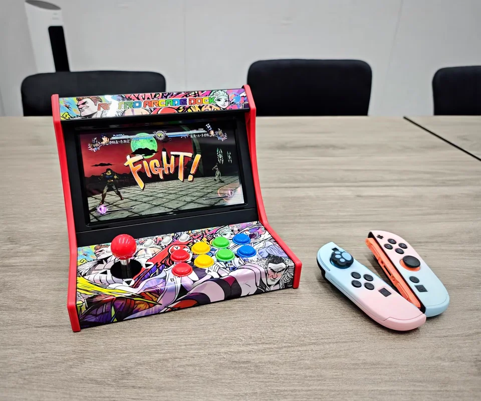 HONCAM Arcade Controller Dock para Nintendo Switch/OLED/Switch 2 - Plataforma de joystick de juego de lucha para Street Fighter