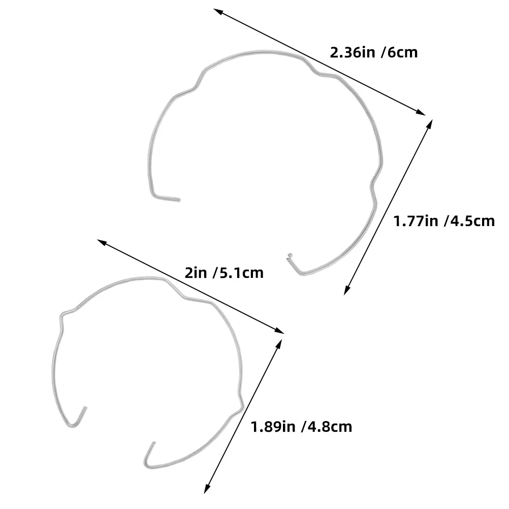 4Pcs Metal Lamp Holder Fixing Clips Downlight Spring Retaining Buckles Spotlight Bulb Clamp Ring Replacement for LED Mr16 Bulbs