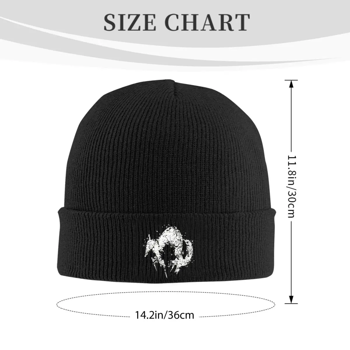 Metal Gear Solid Fox Logo Hat Autumn Winter Beanies Warm Snake MGS1 Game Caps Unisex Acrylic Bonnet