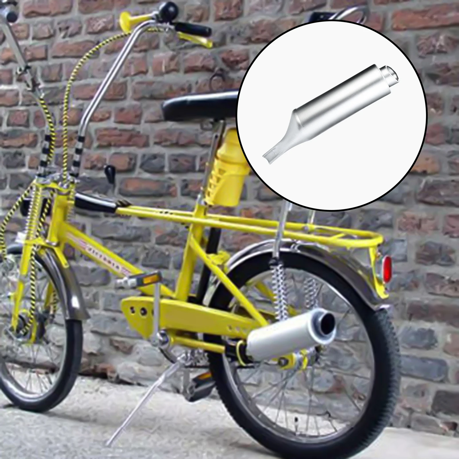 Bicycle Exhaust Pipe Durable Plastic Bike Turbo Exhaust Pipe Suitable for Cycling Accessories