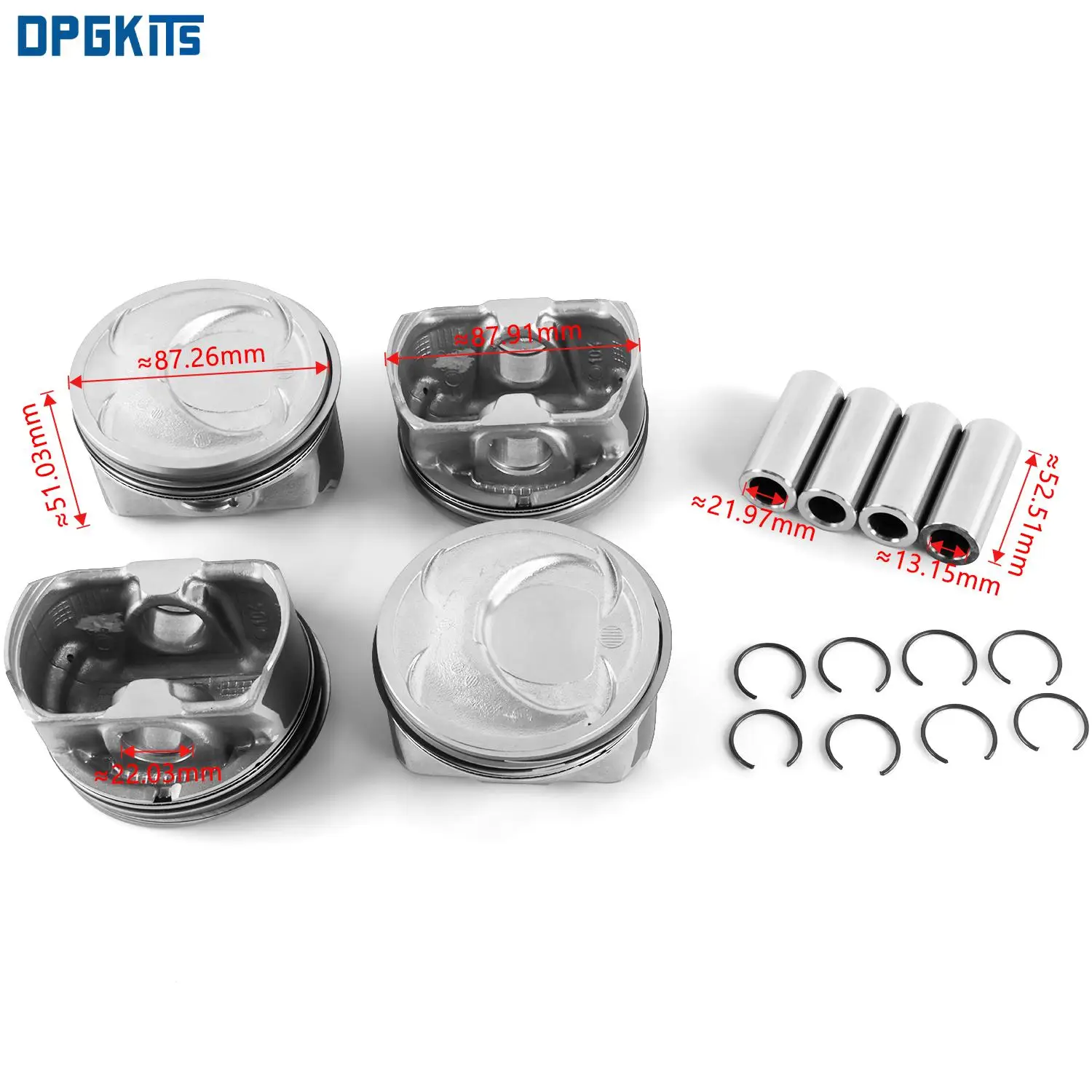 

G4KJ 2.4 Engine Pistons Rings Set 230402G500 234102G500 For Kia Optima Sorento Hyundai Sonata 2.4L 2359CC L4 DOHC