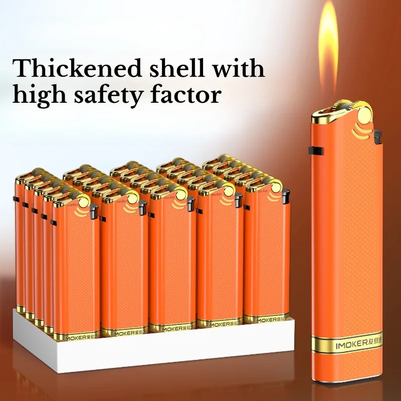 

100PCS Metal Grinding Wheel Open Flame Windproof Blue Flame Fashion Lighter Factory Wholesale Men's Smoking Accessories