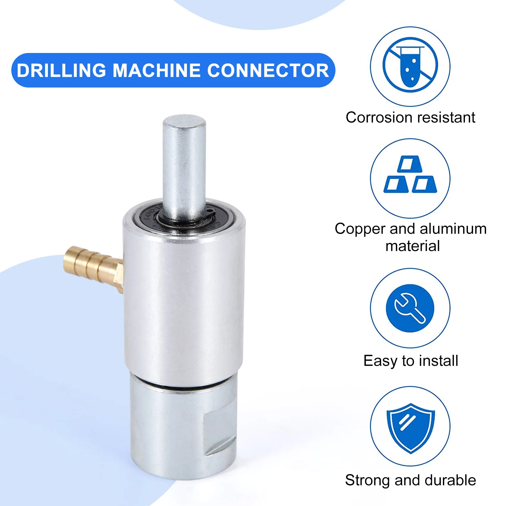 유리 드릴링 머신 테이블 드릴링 워터 로터리 조인트, 물 주입 테이퍼 생크, 유리 드릴 비트
