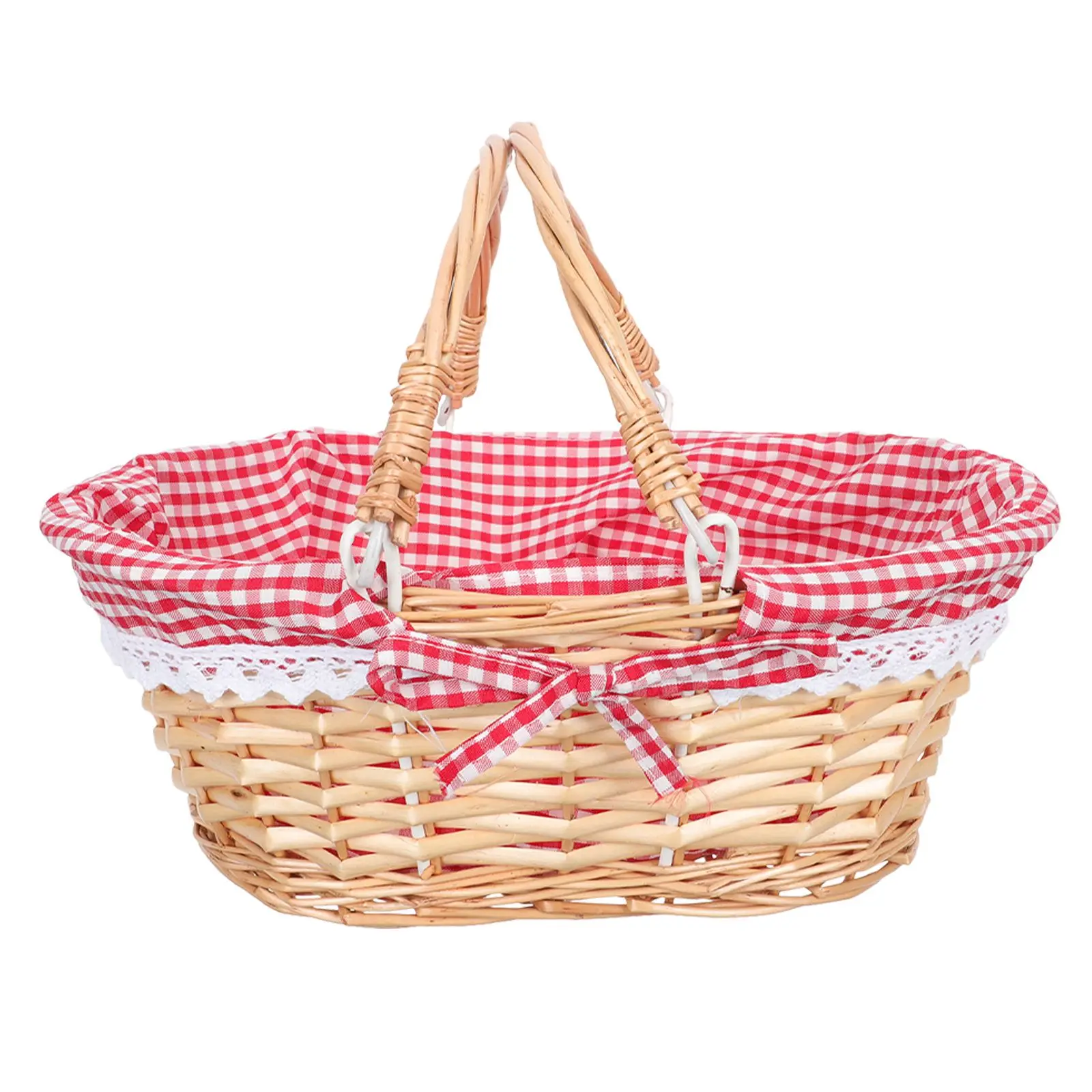 

Rattan Storage Baskets Woven ganizer Desktop Fruit Picnic Outdoor Linen Sundries Basket Bins Container Home Decor