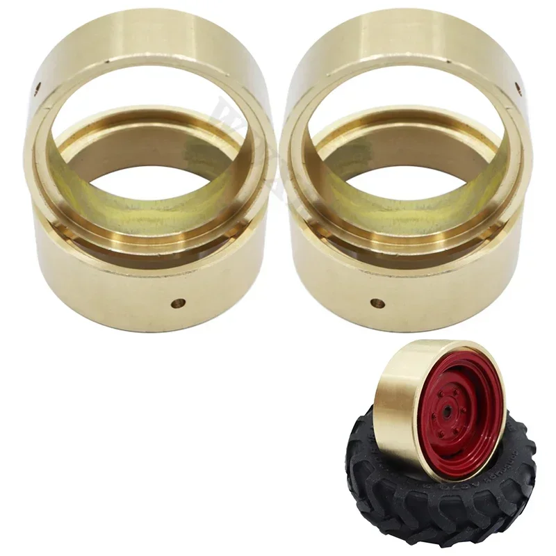 

4PCS 1/24 FMS Power WAGON FCX24 Wheel Hub Brass Counterweight RC Car Upgrade Parts