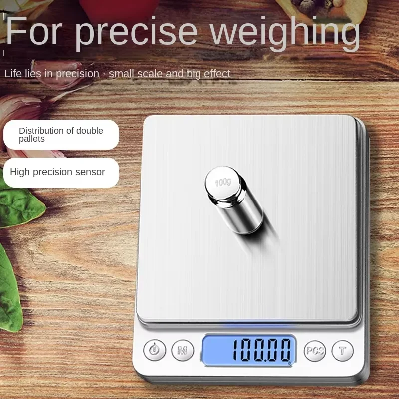 Digital Kitchen Scale 3000g/ O.1g Small Jewelry Scale Food Scales Digital Weight Gram and Oz Digital Gram Scale with LCD/Tare