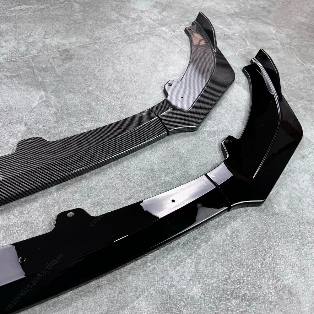 For Kia Stinger GT 2018-2023 Front Bumper Splitter Lip Diffuser Spoiler Guard Deflector Body Kit Tuning 3Pcs Car Accessories