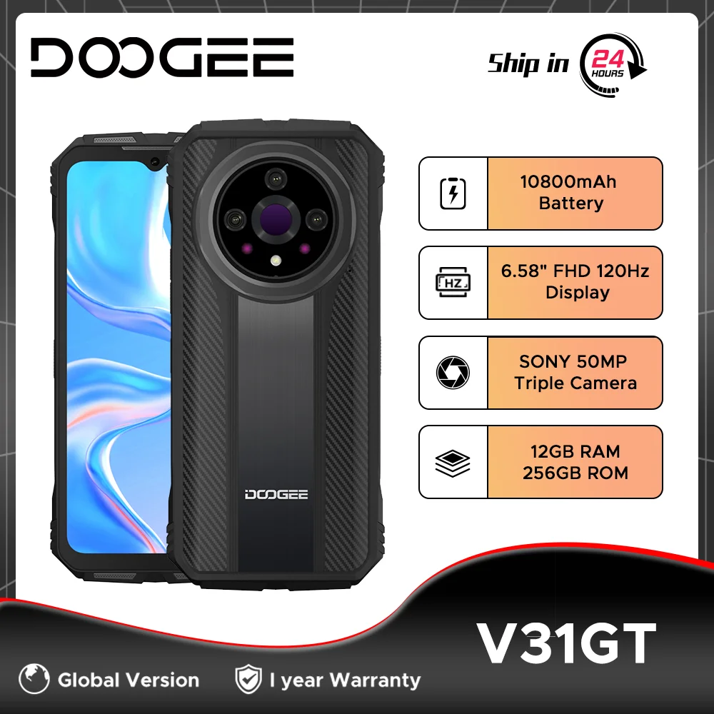 DOOGEE Rugged Phone V31GT 6.58