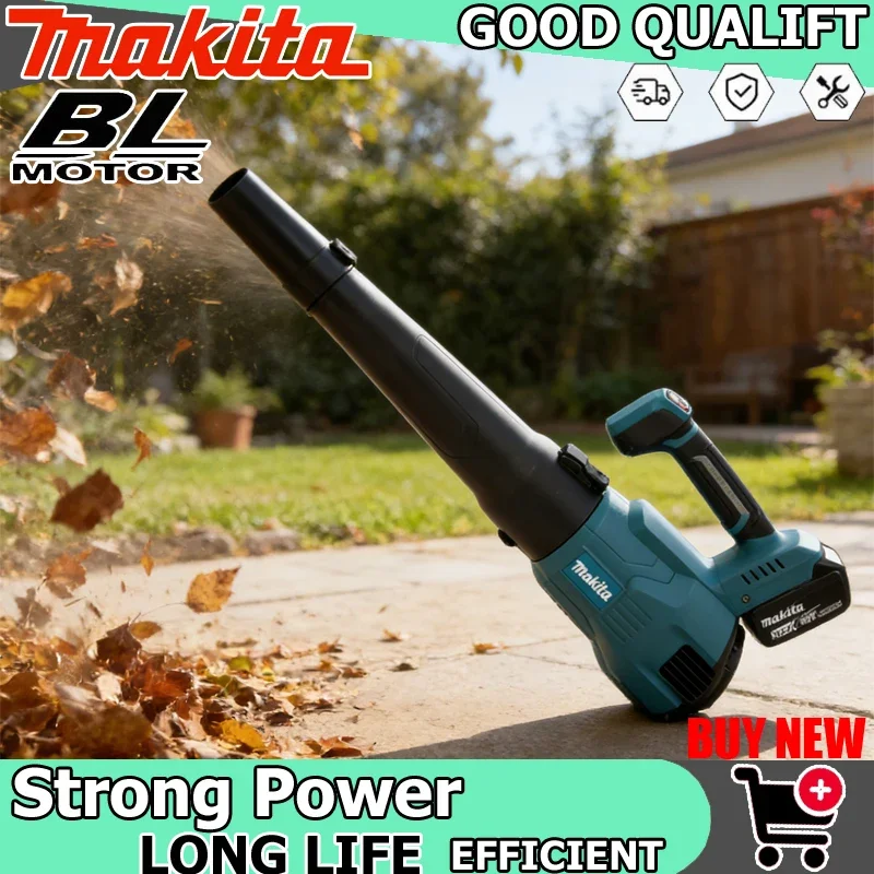 

Беспроводная электрическая воздуходувка Makita 18В для уборки листьев, снега и пыли, ручной инструмент для эффективной очистки