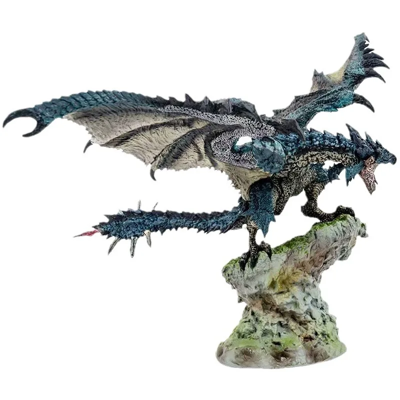 Monster Hunter World Silver Fire Dragon maschio Fire Dragon ciano Fire Dragon Game Character Collection Limited Edition Figure Model