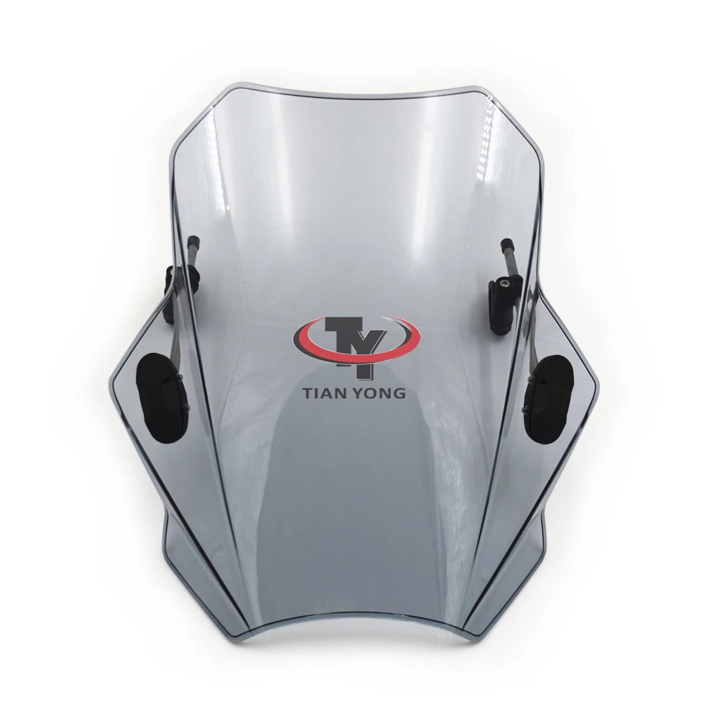 High Quality Wind Deflectore Motorcycle For XV 950R XV950R With support frame Windscreen Black Clear Windshield