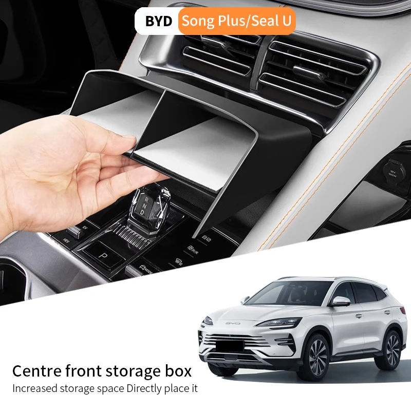 

For Byd Song Plus Seal U Dmi Ev 2020-2025 Central Console Front Storage Partition Box Car Dashboard Organizer Multi-function Box
