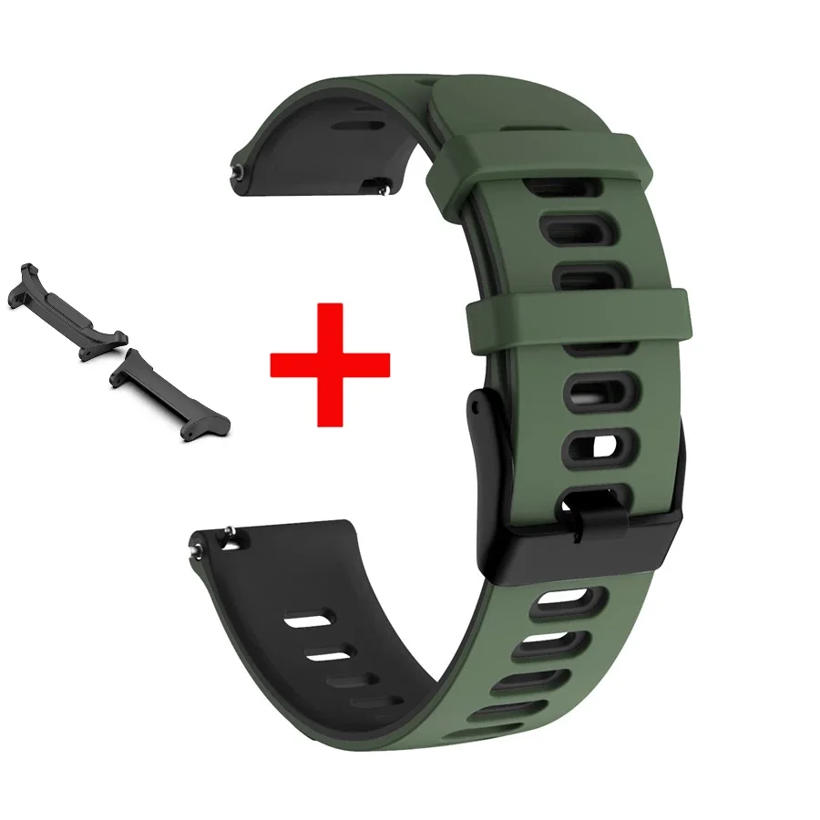 Two-tone Silicone Strap for Samsung Galaxy Watch Ultra 47mm Bracelet Watchband for Samsung Galaxy Watch 7 Ultra Belt Accessories