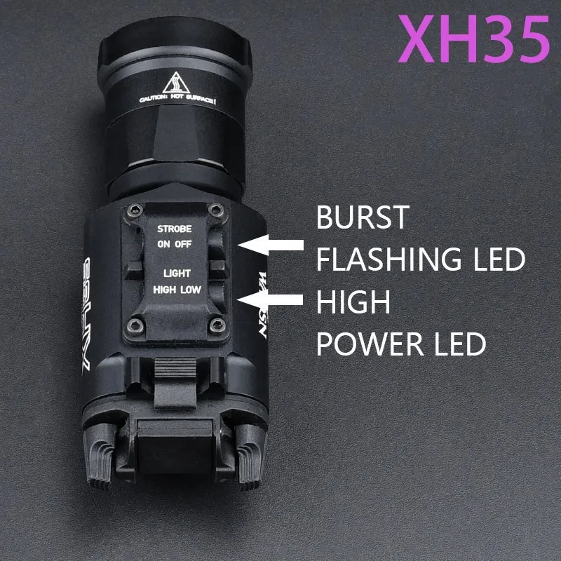 WADSN XH35 X300Ultra X300UH-B Tactical Outdoor Flashlight Set X300U Hunting Scout Light Switch LED White Light Fit 20MM Rail