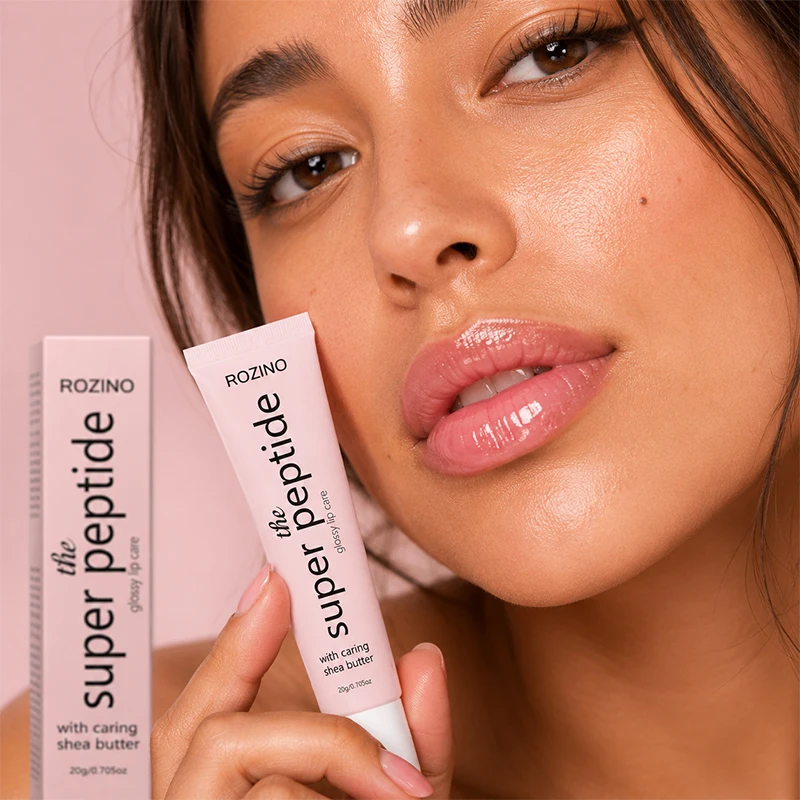 Rozino Peptide Moisturizing Lip Mask, a Luxurious Peptide Shea Butter Complex, Instantly Moisturizes Lips Upon Application, Provides Intense Hydration to the Upper Lip, Portable Tube Design for Easy Use, Feel the Explosive Instant Hydration with Each Application, a Great Item for Dates, a Perfect Holiday Gift