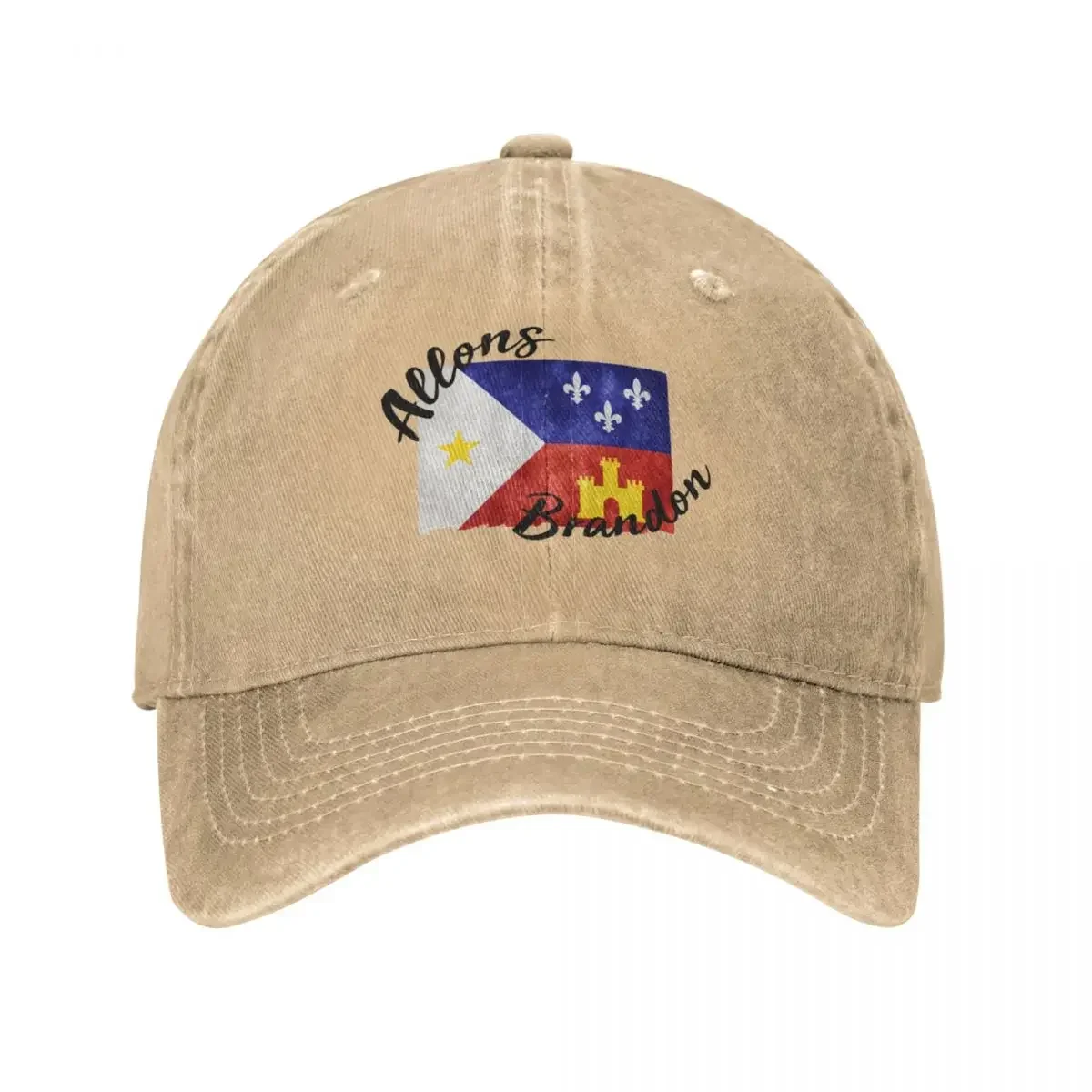 Allons Brandon Louisiana Acadiana Flag American Flag Lets Go Brandon Cap Cowboy Hat custom cap designer hat women's hats Men's