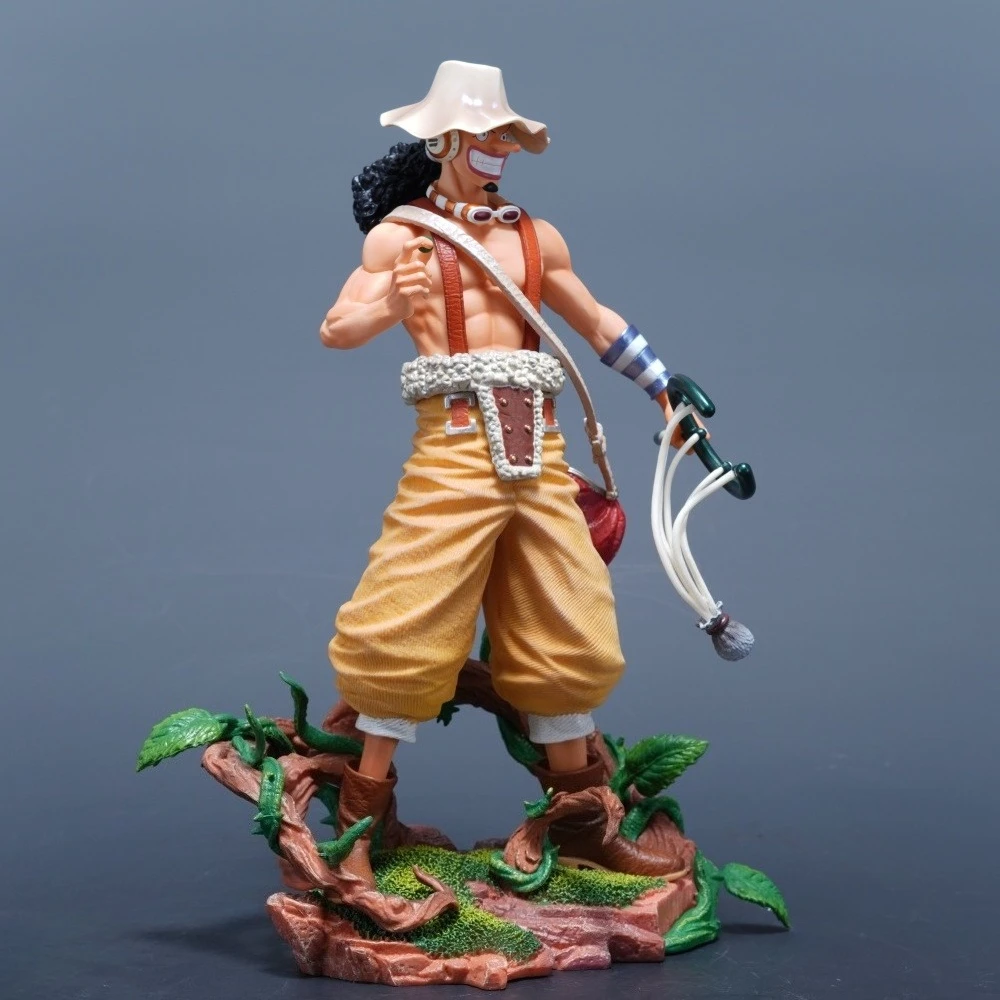 25 cm/9.84in Anime Een Stuk Figuur Usopp Actiefiguren Pvc Standbeeld Desktop Ornamen Collection Model Speelgoed Geschenken