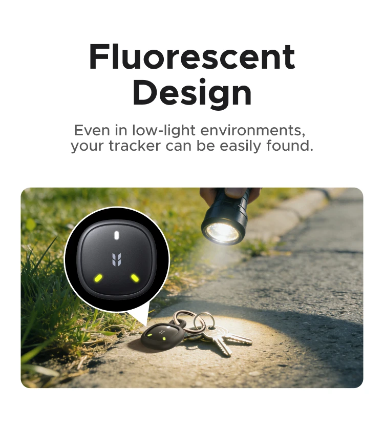 UGREEN FineTrack Mini Duo 2-in-1 Global Positioning Tracker, Smart Bluetooth Item Locator,Anti-Lost Tag for Bags, Keys