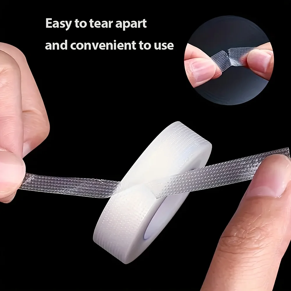 2-Rollen Wimpernband, atmungsaktiv, leicht zu reißen, Isolierung, Wimpernverlängerung unter dem Augenpolster, PE-Klebeband für Frauen