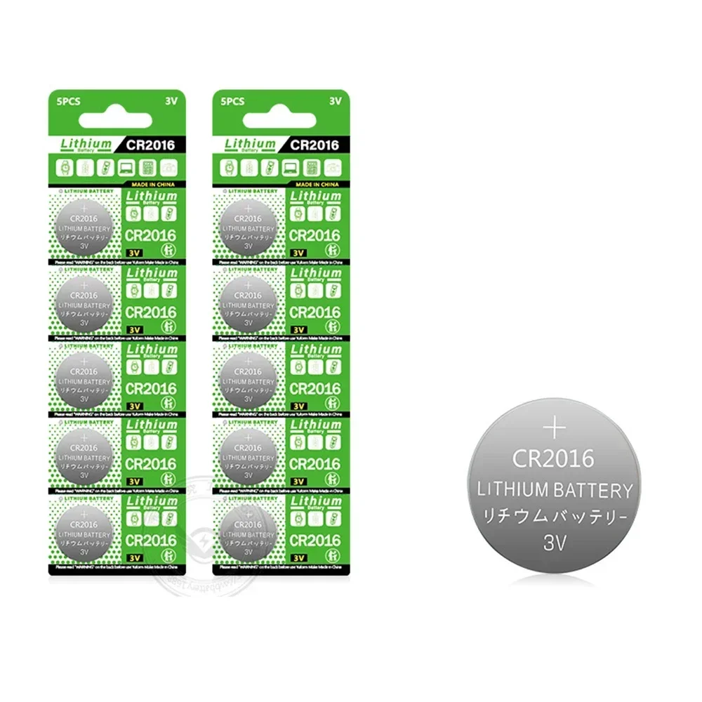 40-200PCS CR2016 Lithium Button Battery DL2016 BR2016 DL2016 LM2016 3V CR 2016 Coin Cell Watch Batteries for Toys Clock Remote