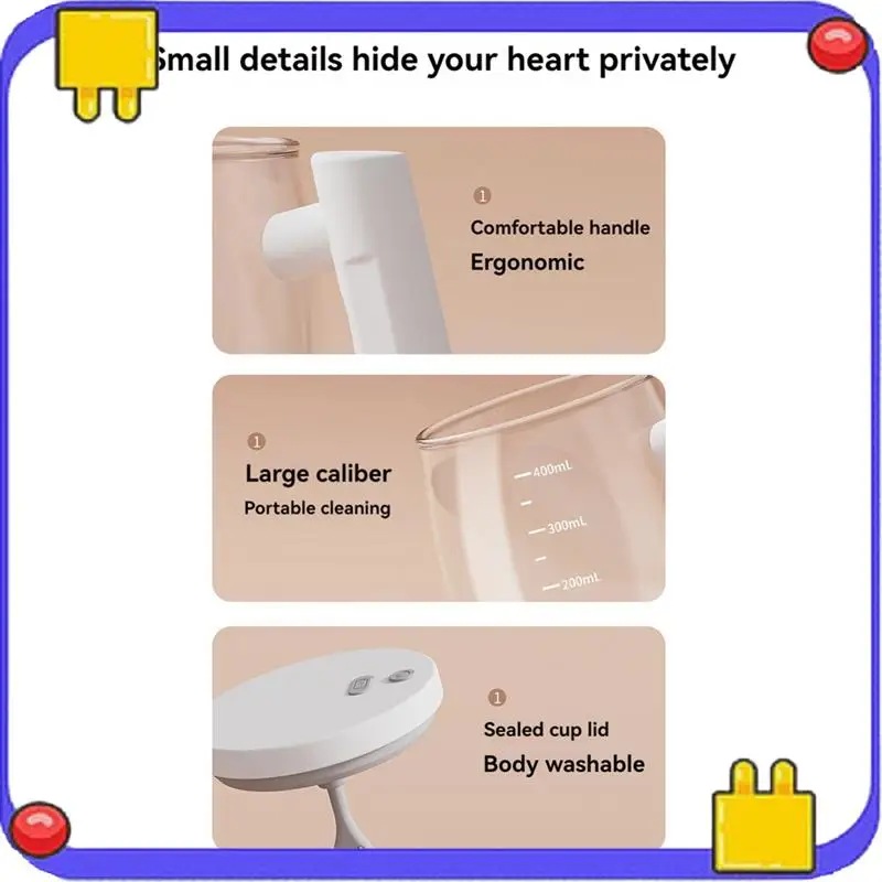 

L56A-Самоперемешивающая кофейная кружка, стеклянная самоперемешивающаяся дорожная кофейная чашка, 400 мл, чашка для смешивания с зарядкой через USB для смешивания кофе, молока