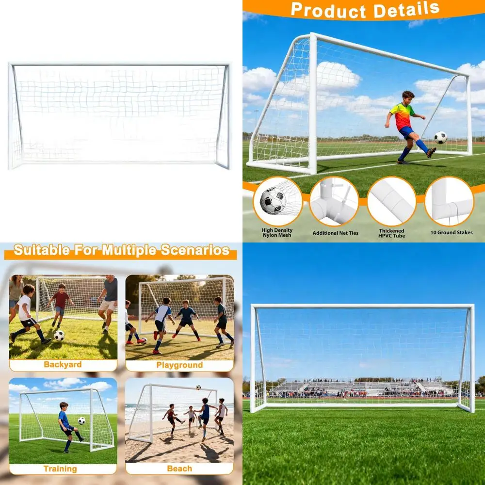

Adjustable Size Soccer Goals for Backyard: Ideal for Kids and Adults