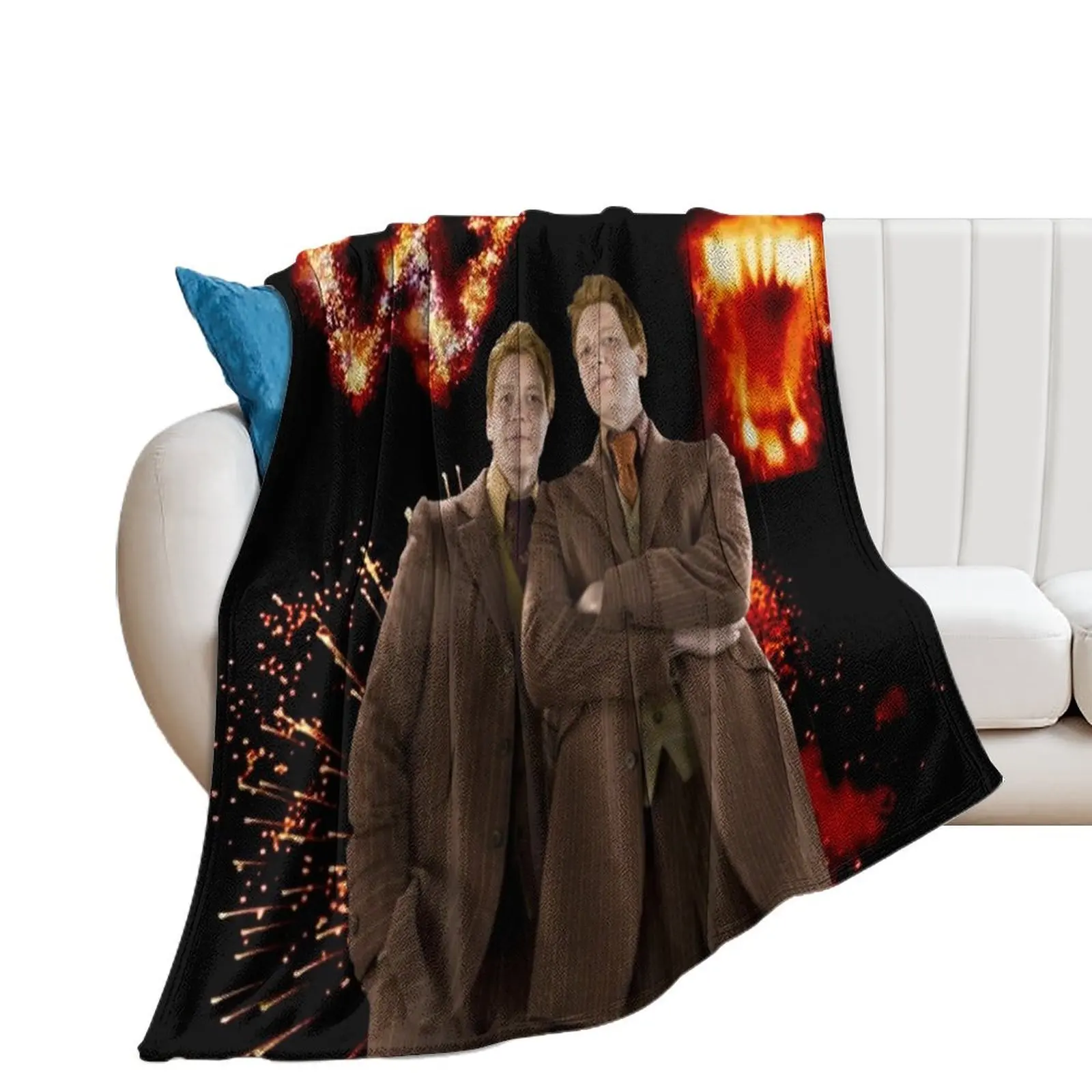 Fred and George Weasley Throw Blanket Designers Soft Plush Plaid Thermals For Travel Blankets