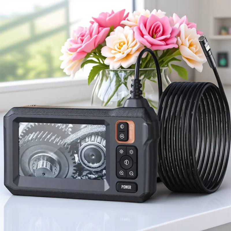 

1080P WiFi Endoscope Inspection Camera 43 Inch Screen 1m 5m 10m Cable Dual Head 2600mAh for Automotive Pipeline Electrical Check