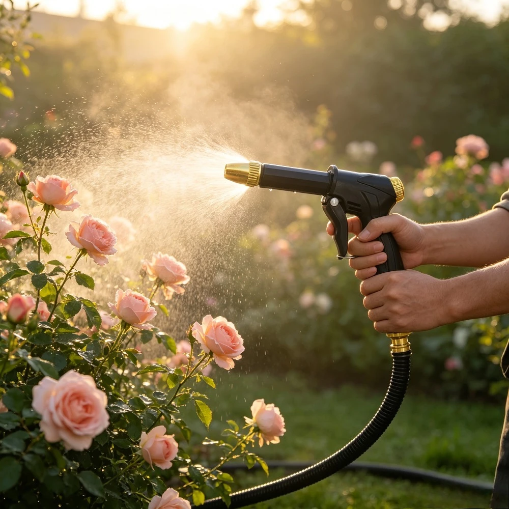 Portable High-Pressure Water Gun Cleaning Car Wash Machine Garden Watering Hose Nozzle Sprinkler Foam Thread Quick Connector