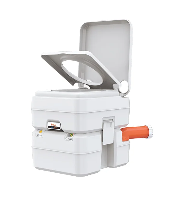 20L Luxury Portable Potty Toilet Modern Design One-Piece Structure With Square Bowl For Outdoor Mobile WCATV&UTV