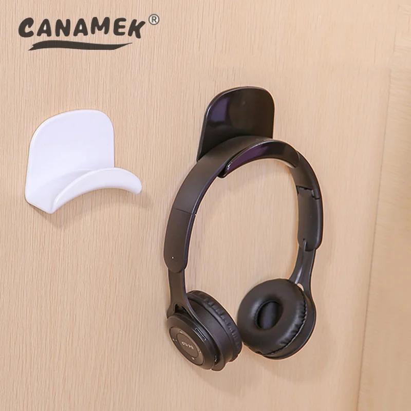 

Punch-Free Head-Mounted Headphone Bracket Storage Hook Dormitory Wall-Mounted Computer Headset Holder Earphone Display Stand