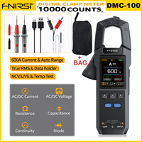 FNIRSI DMC-100 DC AC Current Clamp Meter 10000 Counts Digital Multimeter USB Charger 600A Amperimetric Clamp Electrician Tools