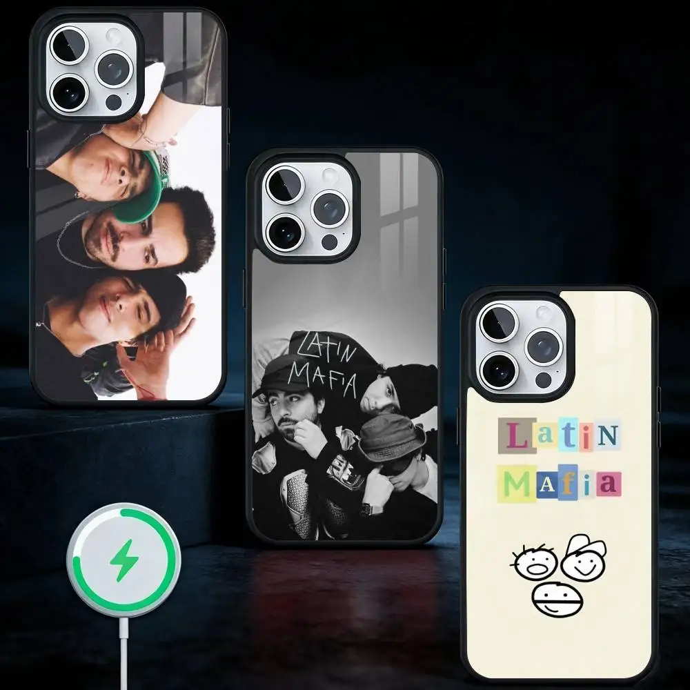 

Band L-Latin Mafia Phone Case For iPhone17,16,15,14,13 Plus,Pro Max Magnetic For Magsafe Wireless Charging