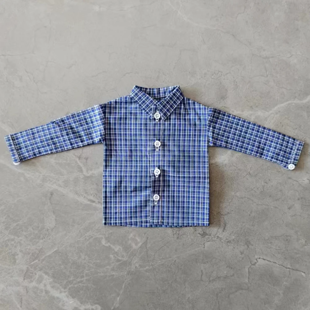 Ubranka dla lalek 1/4 dla lalek BJD 45 cm, koszula w kratę, uniwersalne luźne ubrania, zabawa w przebieranki, zabawki dla dziewczynek, akcesoria dla lalek, bez lalki