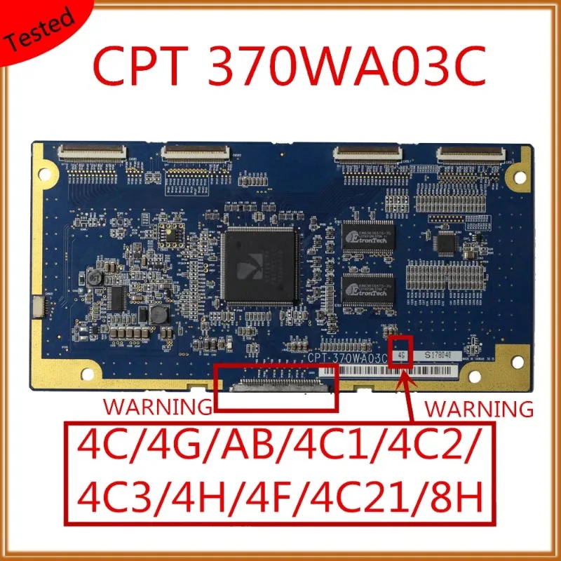 T CON CPT 370WA03C 4G 4F 4C 4H 8H AB 4C1 4C2 4C3 4C21 для телевизора, оригинальная логическая плата, профессиональная испытательная плата Tcon