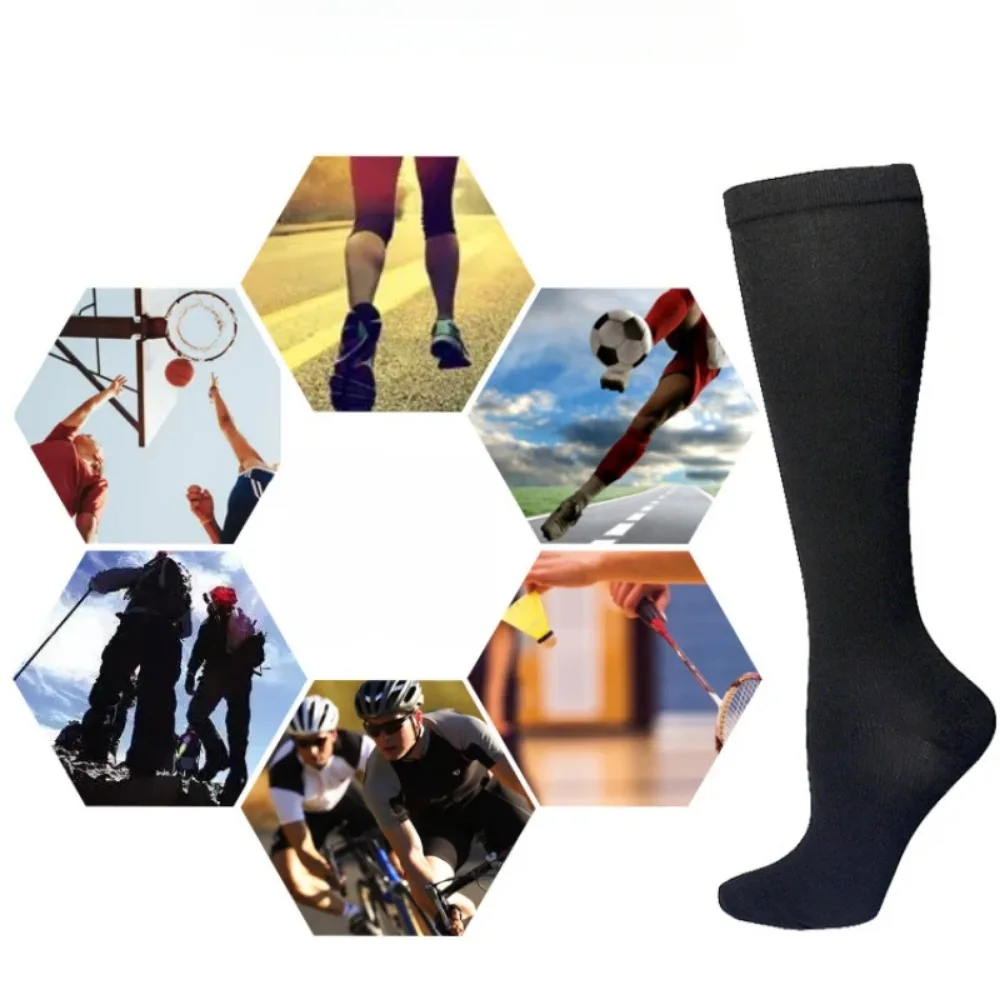 Compression Running Socks for Men Women Football Anti Fatigue Pain Relief Calf Support Sports Socks Varicose Veins Circulation