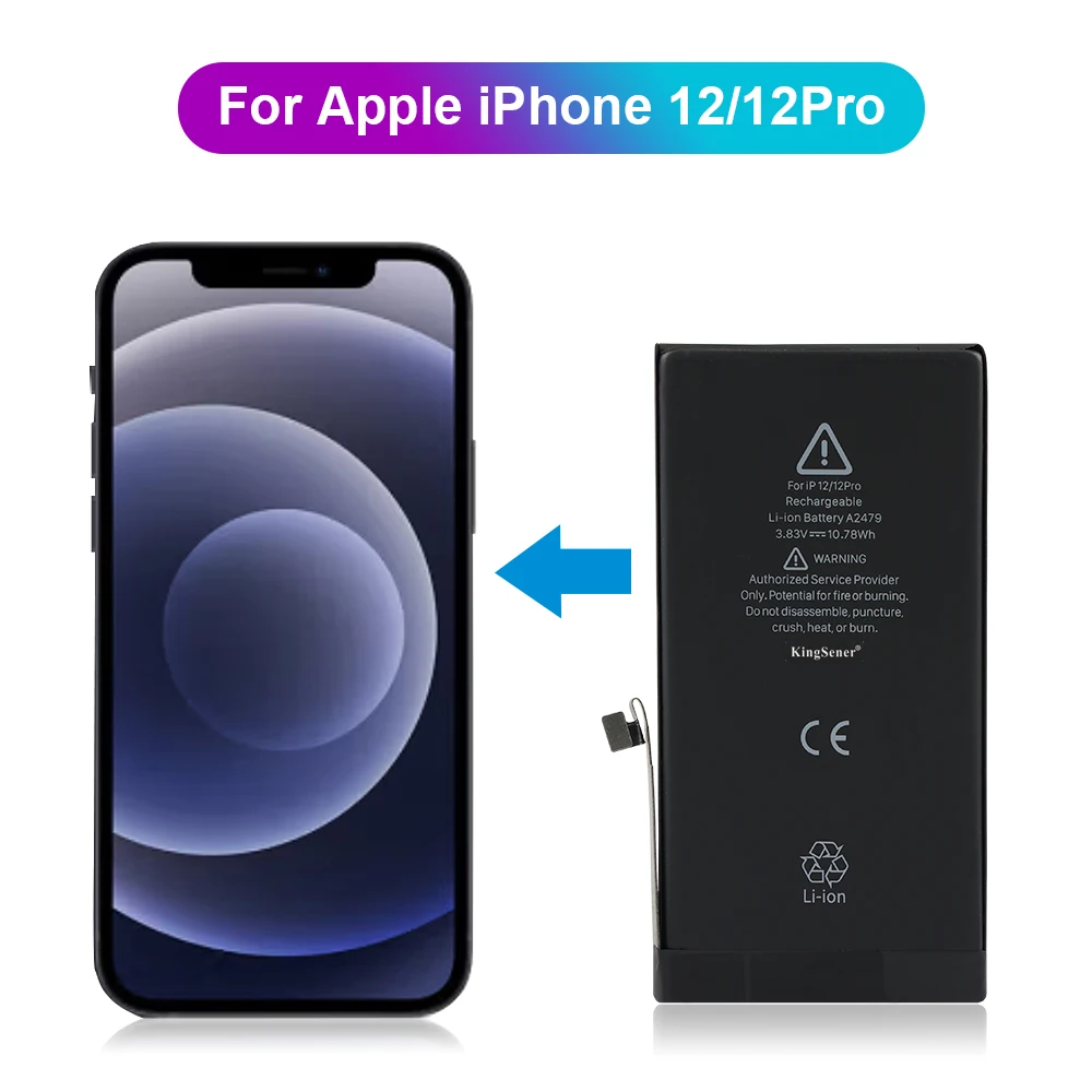 iPhone12 Pro 256GB グラファイト バッテリー79% KingSener A2479 Replacement Battery For iPhone 12 iPhone 12pro