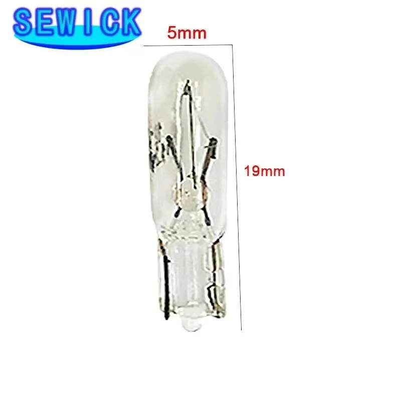 500pcs White W2W T5 12V 1.2w Car Halogen Lamp Instrument Lights Dashboard Bulb Auto Interior Light Car Styling