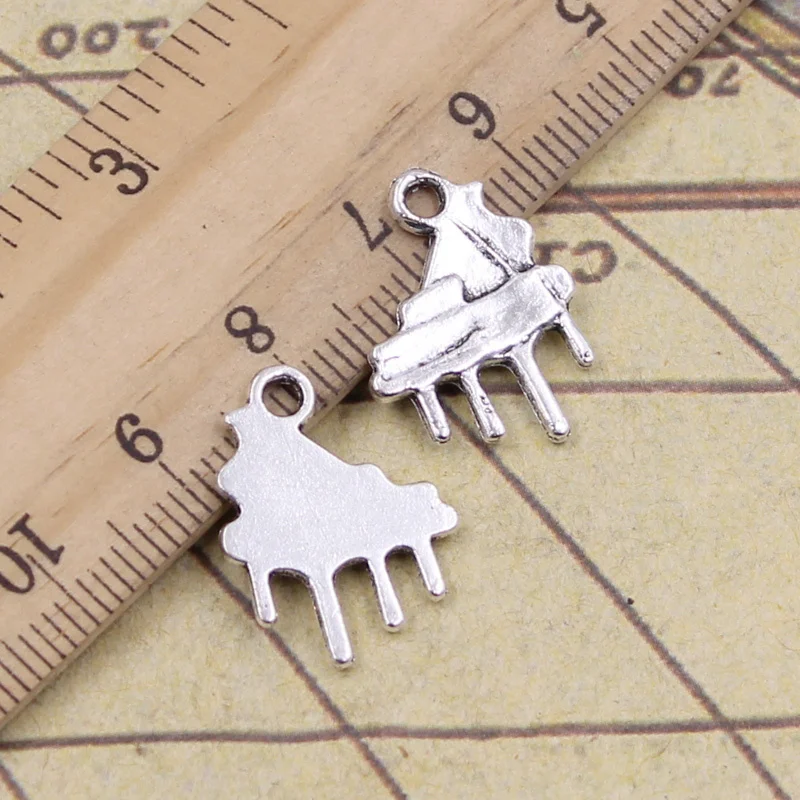 40pcs Charms Grand Piano 21x16mm Tibetan Silver Color Jewelry Antique Pendants DIY Craft Handmade Making