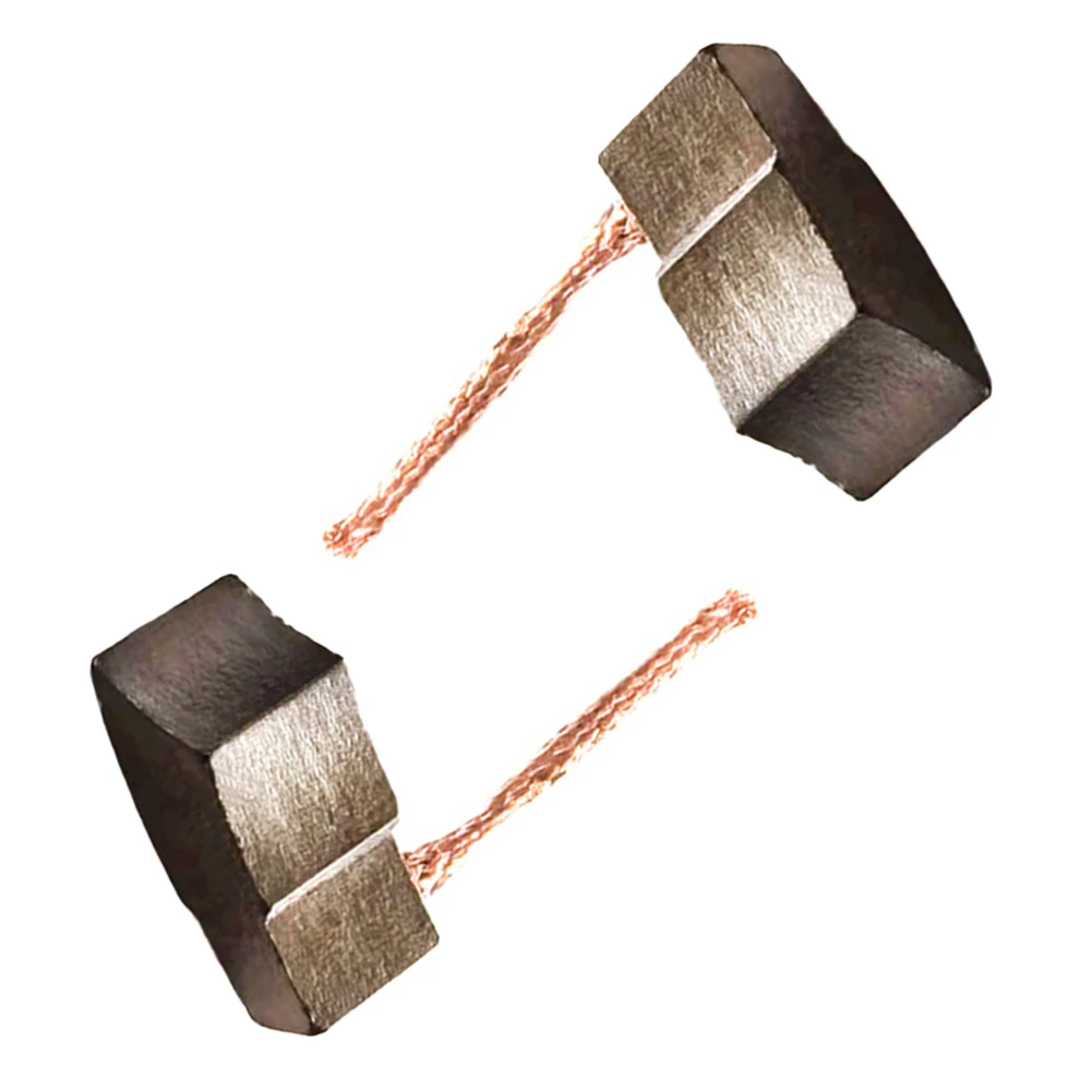 2pcs Carbon Brush Replacement Set for Automotive Fan Motors Suitable for Electronic Fan Motor Maintenance and Repair